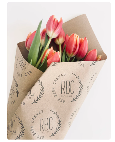 Custom Logo Flower Wraps