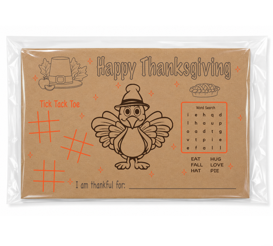 Thanksgiving Coloring Activity | Placemats