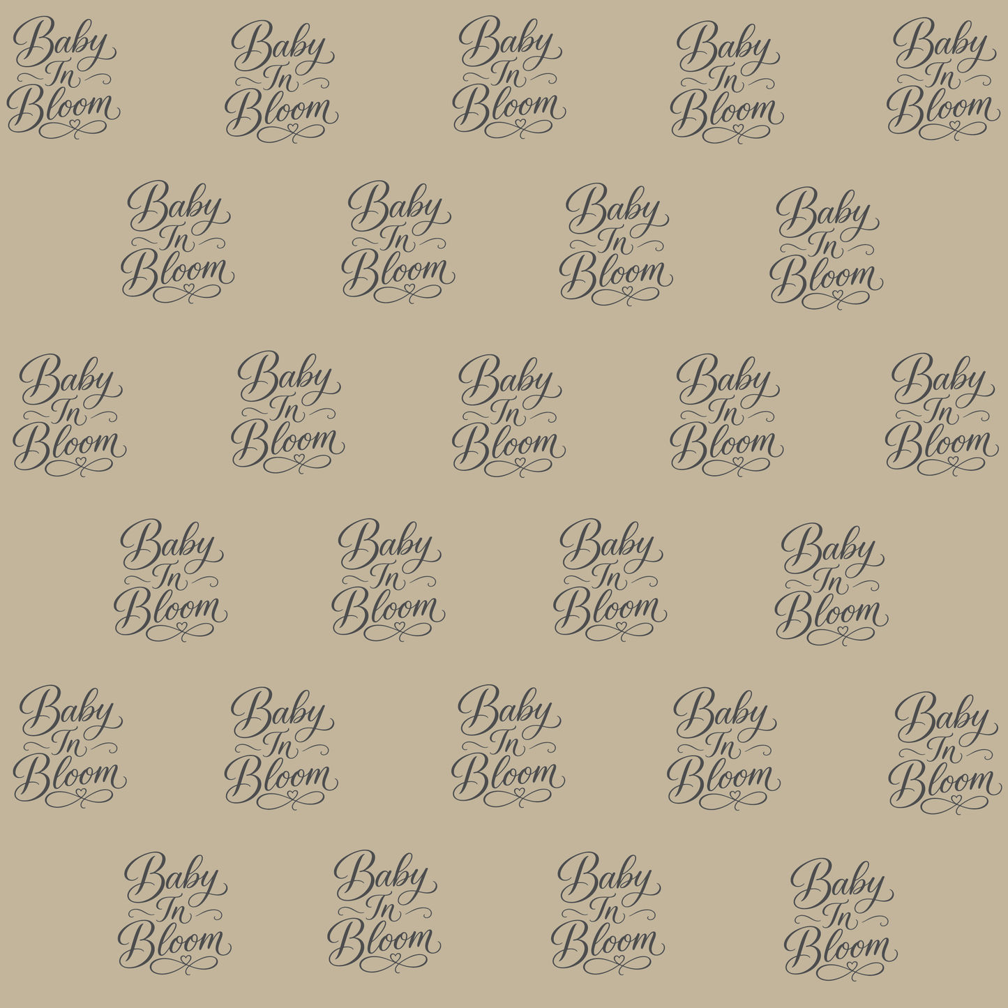 Baby In Bloom Script Flower Bouquet Wraps