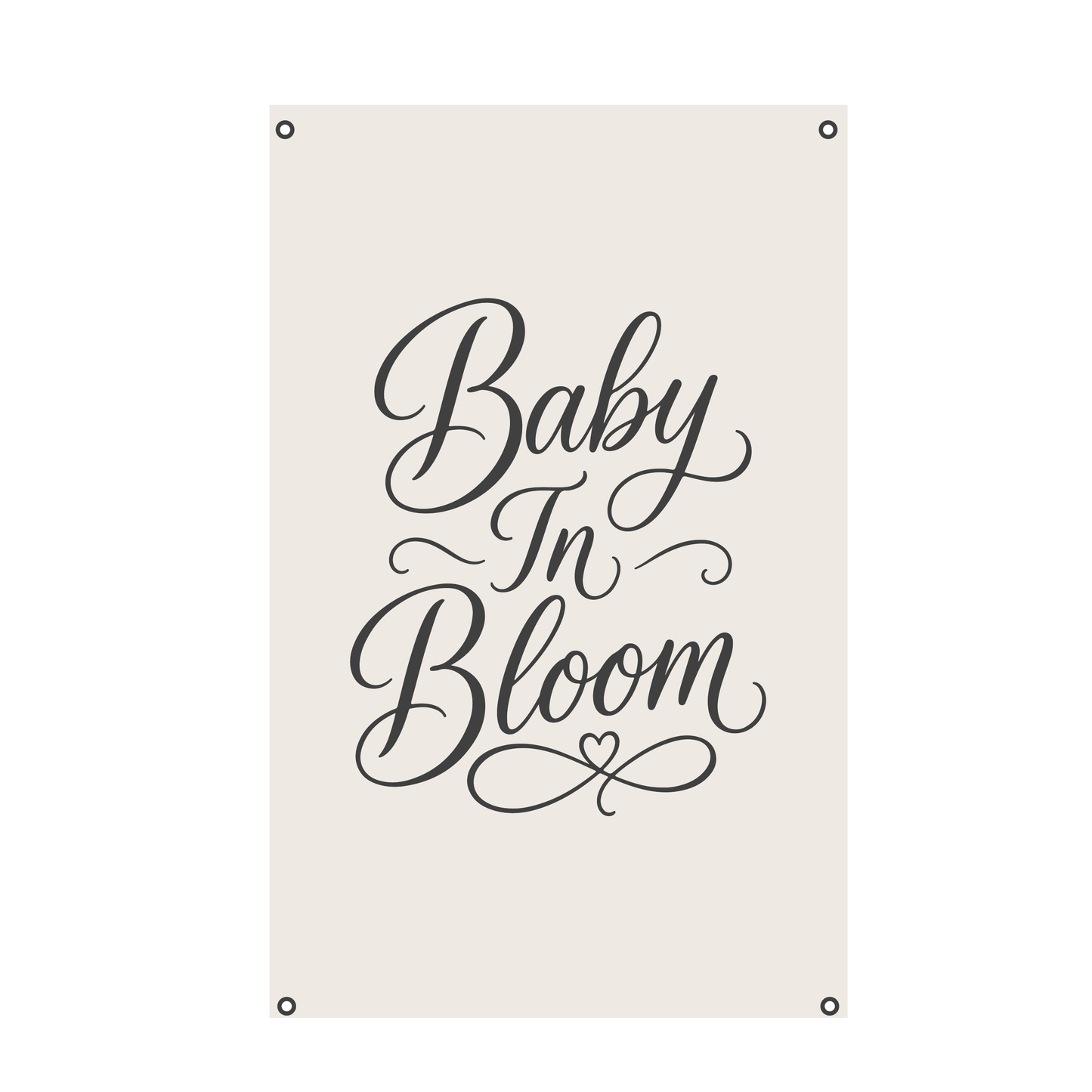 Baby In Bloom Canvas Banner