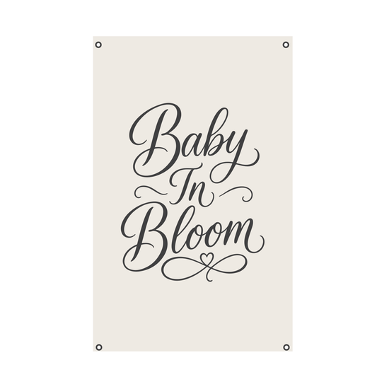 Baby In Bloom Canvas Banner