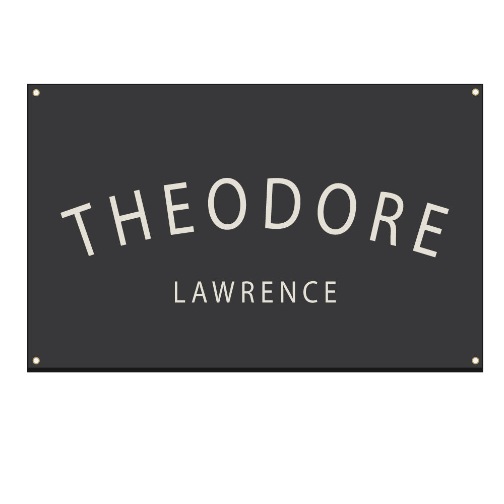 Personalized Neutral Canvas Name Tapestry – Custom Nursery Wall Hanging