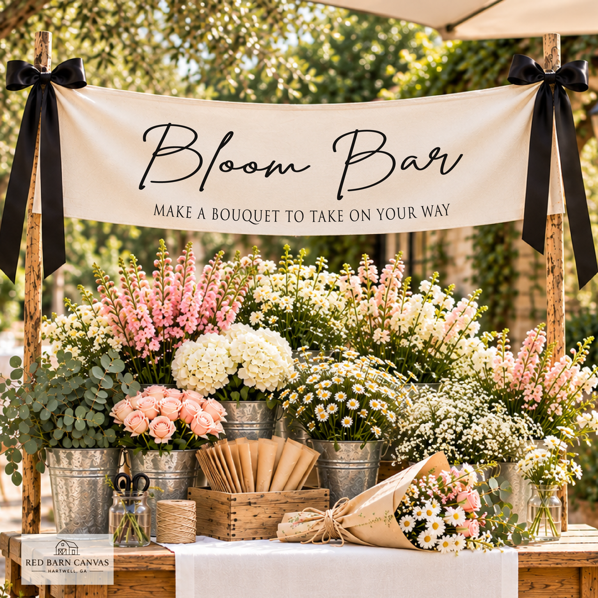 Bloom Bar Banner | Flower Bar Sign