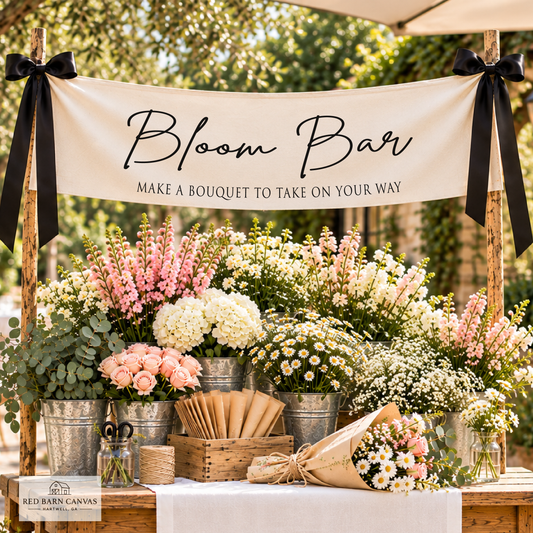 Bloom Bar Banner | Flower Bar Sign