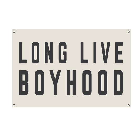 Long Live Boyhood | Natural Canvas Tapestry
