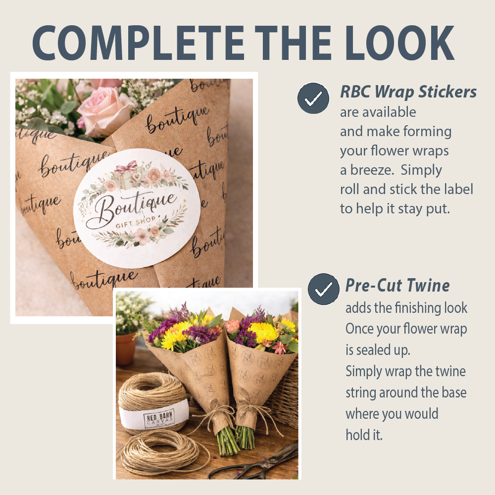 Custom Logo Flower Wraps
