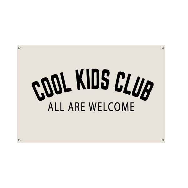 Cool Kids Club | Natural Canvas Tapestry