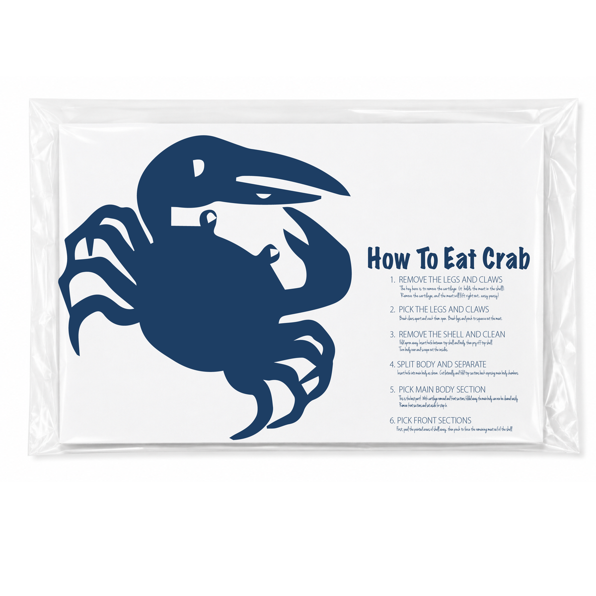 How To Eat Crab | 25 Placemats