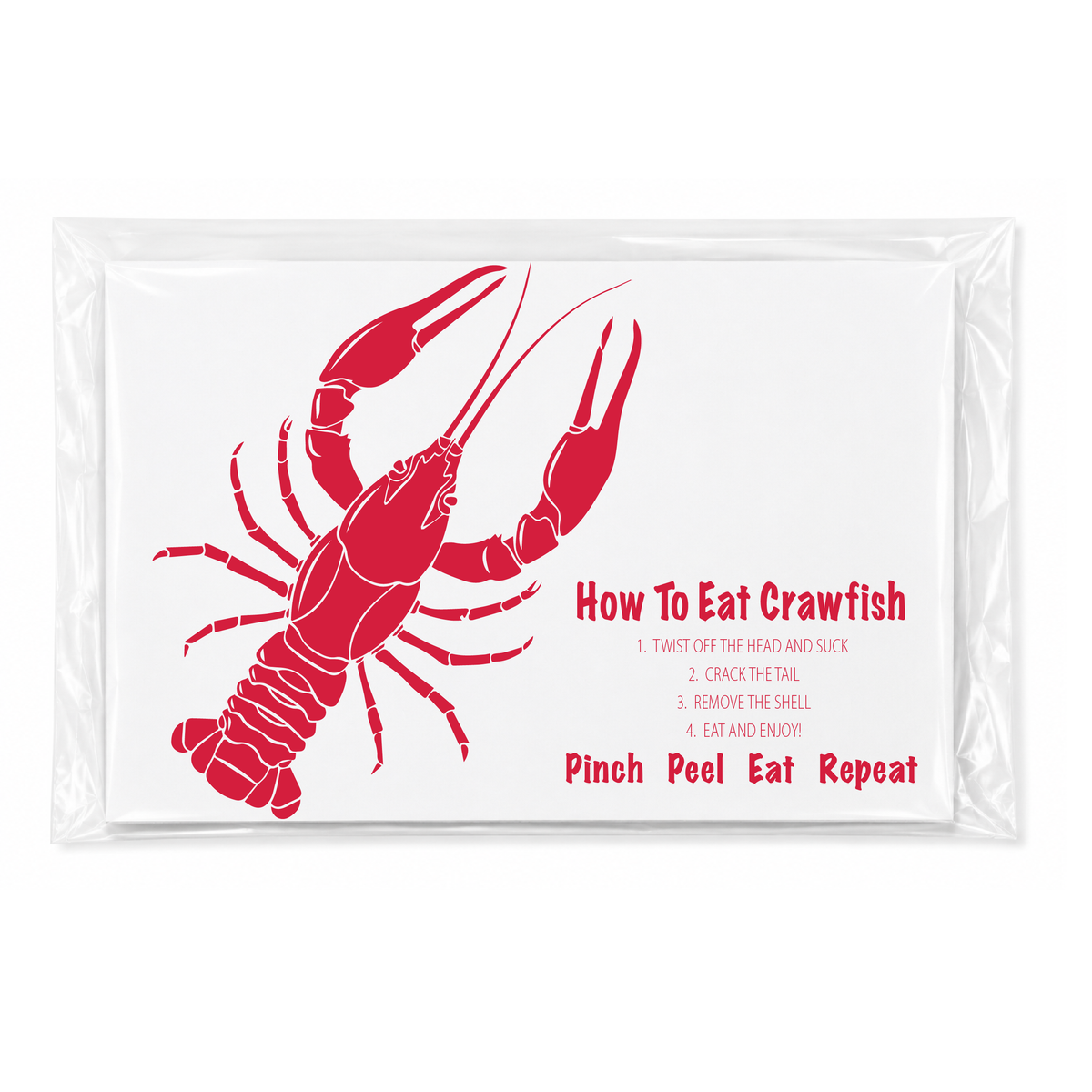 How To Eat Crawfish | 25 Placemats