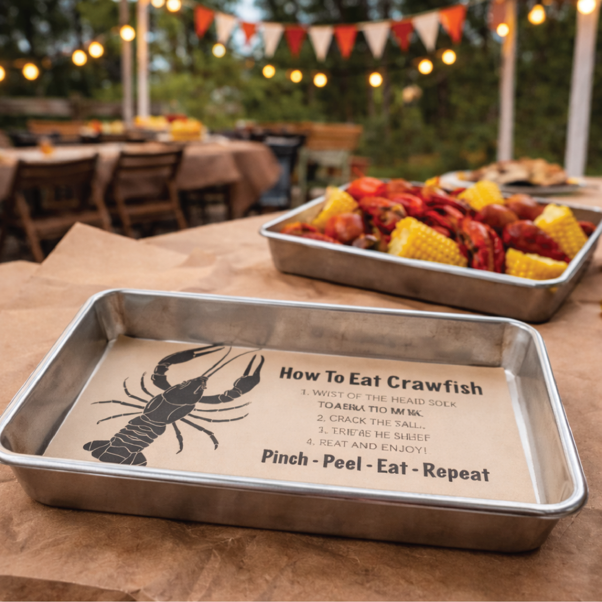 How To Eat Crawfish | 25 Placemats