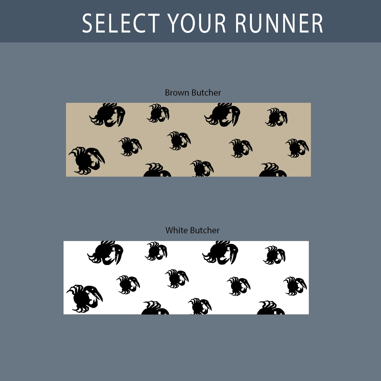 Crab Themed Table Runner