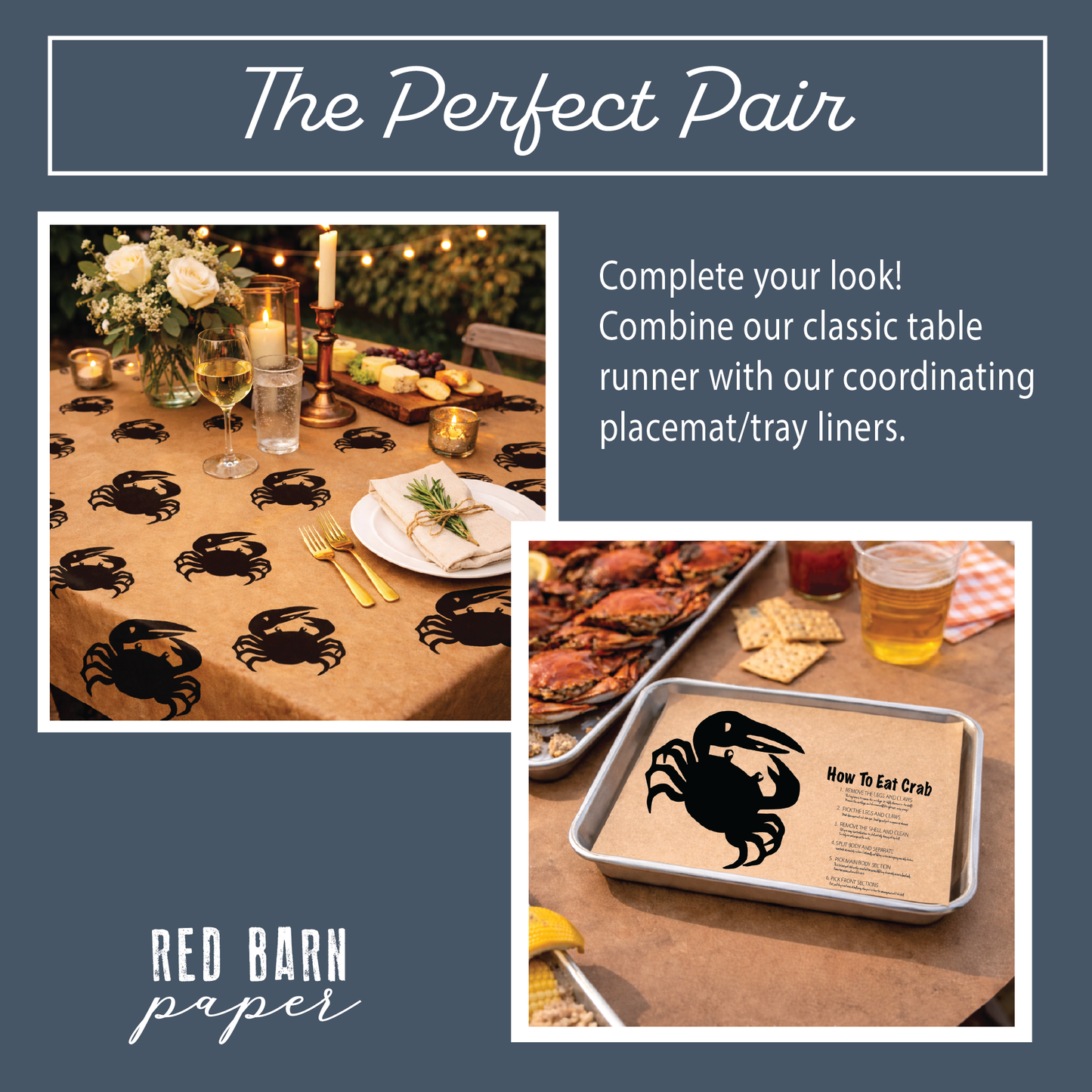 Crab Themed Table Runner