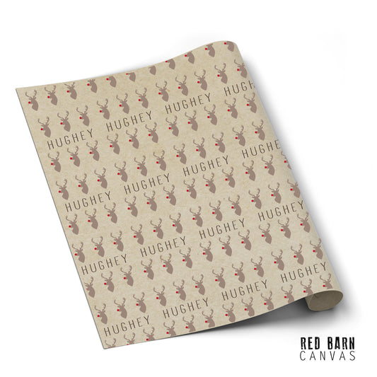 Personalized Christmas Paper | Reindeer