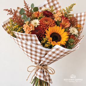 Autumn Gingham  | 25 Flower Bar Bouquet Wraps