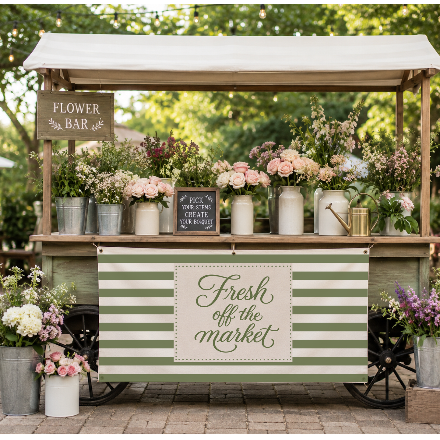 Fresh Off The Market Canvas Banner