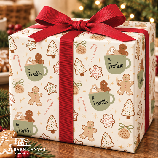 Personalized Christmas Paper | Gingerbread