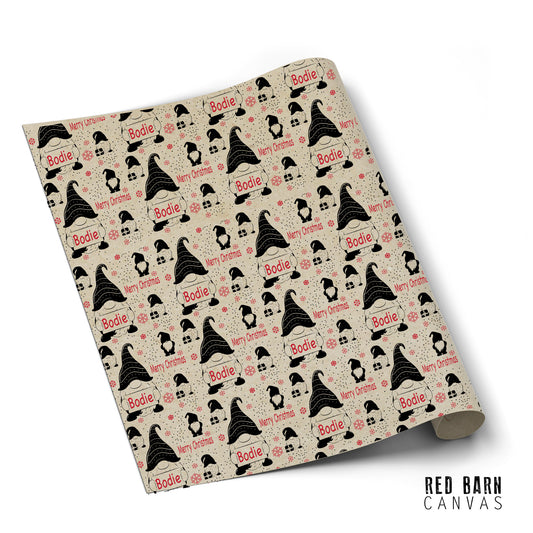 Personalized Christmas Paper | Gnomes