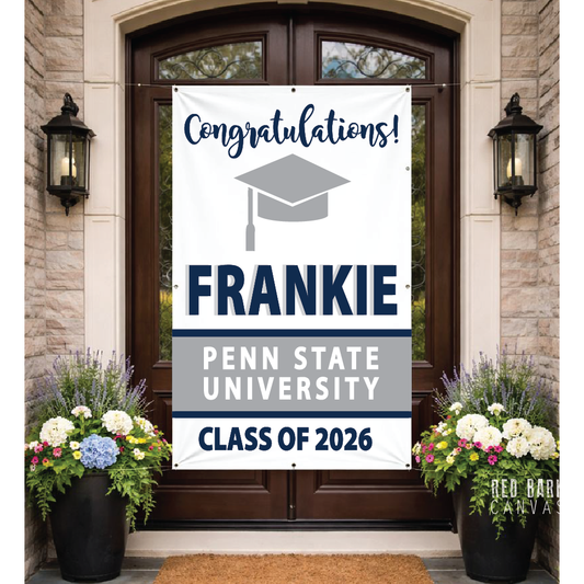 Personalized Graduation Vinyl Banner | College, High School or Elementary
