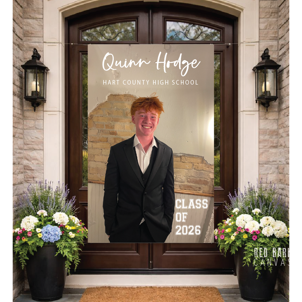 Personalized Graduation Vinyl Banner With A Photo