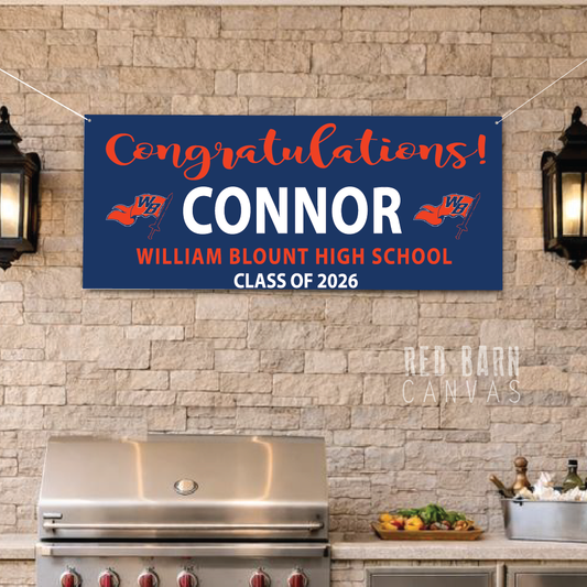 Personalized Graduation Vinyl Banner | Outdoor & Indoor Graduation Yard Sign