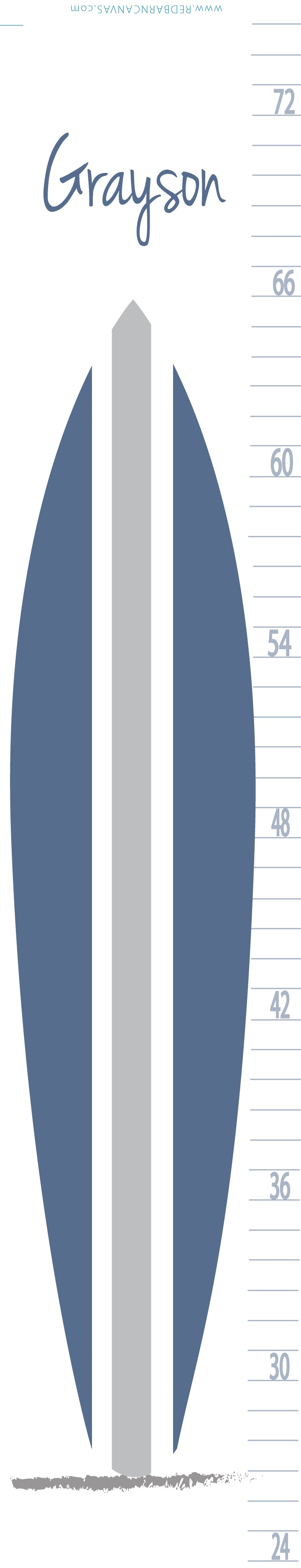 Surf Board Growth Chart