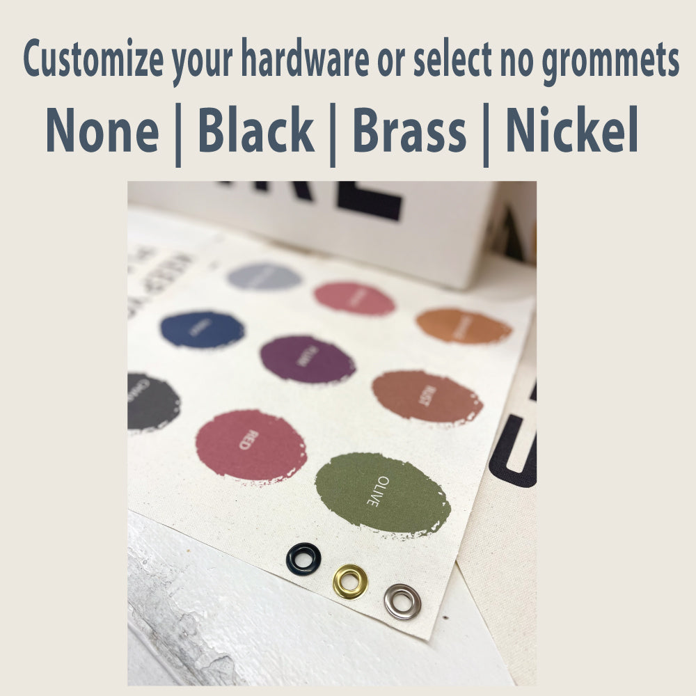 Don't Give Up The Ship | Natural Canvas Hanging