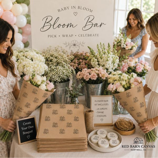 Baby in Bloom Flower Bar Starter Kit | Baby Shower Bouquet Wraps