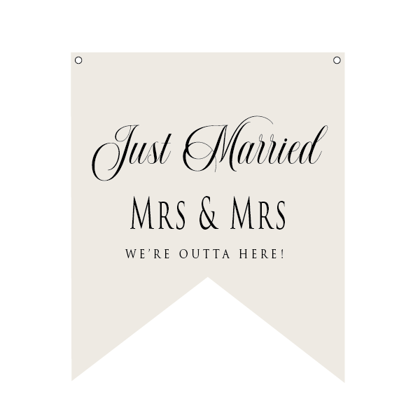 Just Married Banner