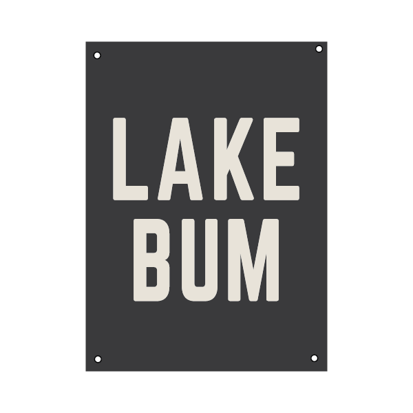 Lake Bum | Natural Canvas Print