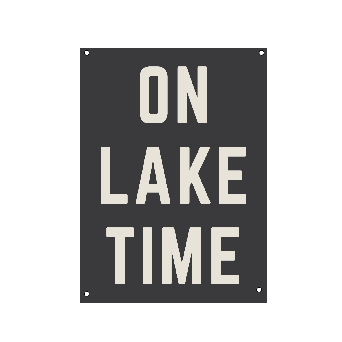 On Lake Time | Natural Canvas Print