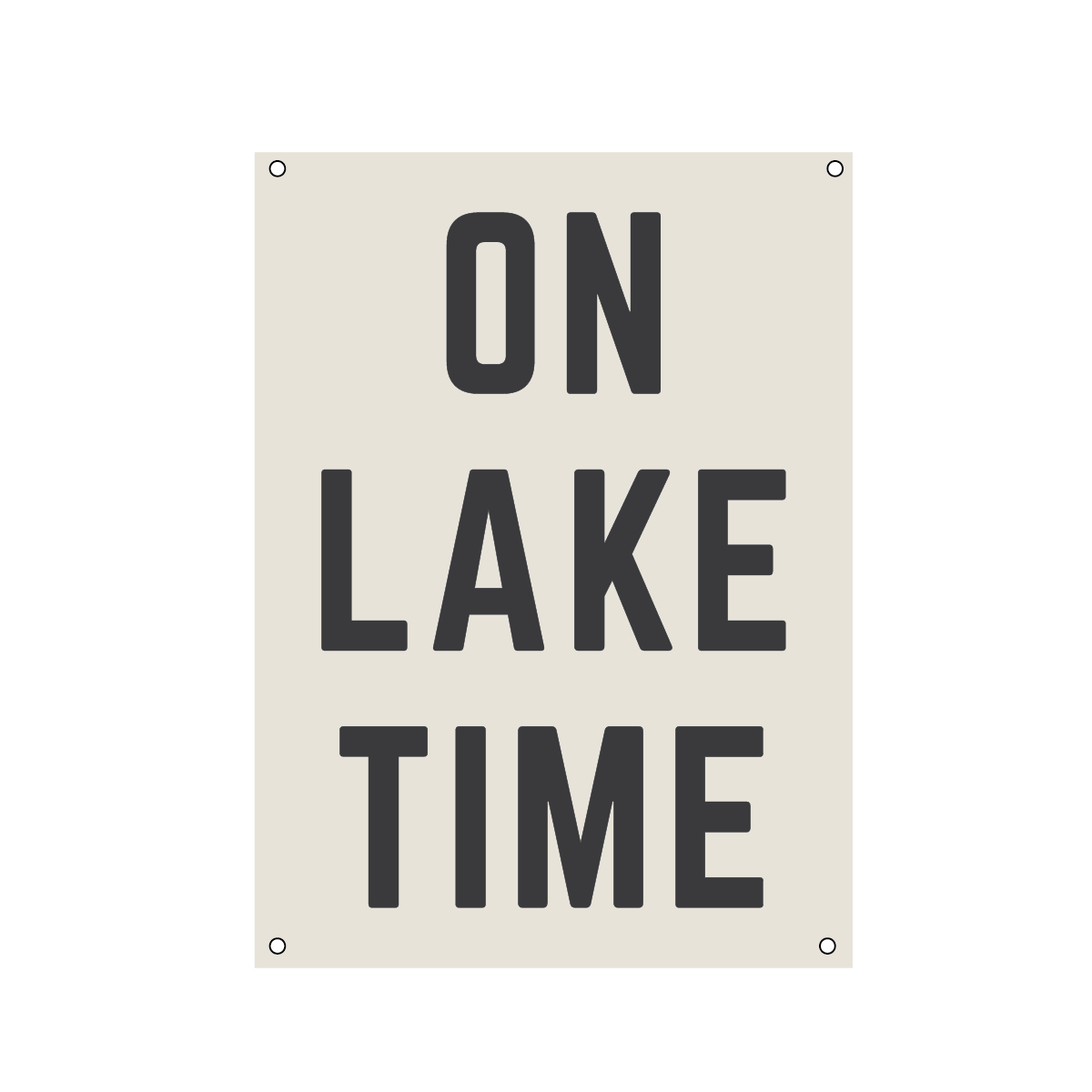 On Lake Time | Natural Canvas Print