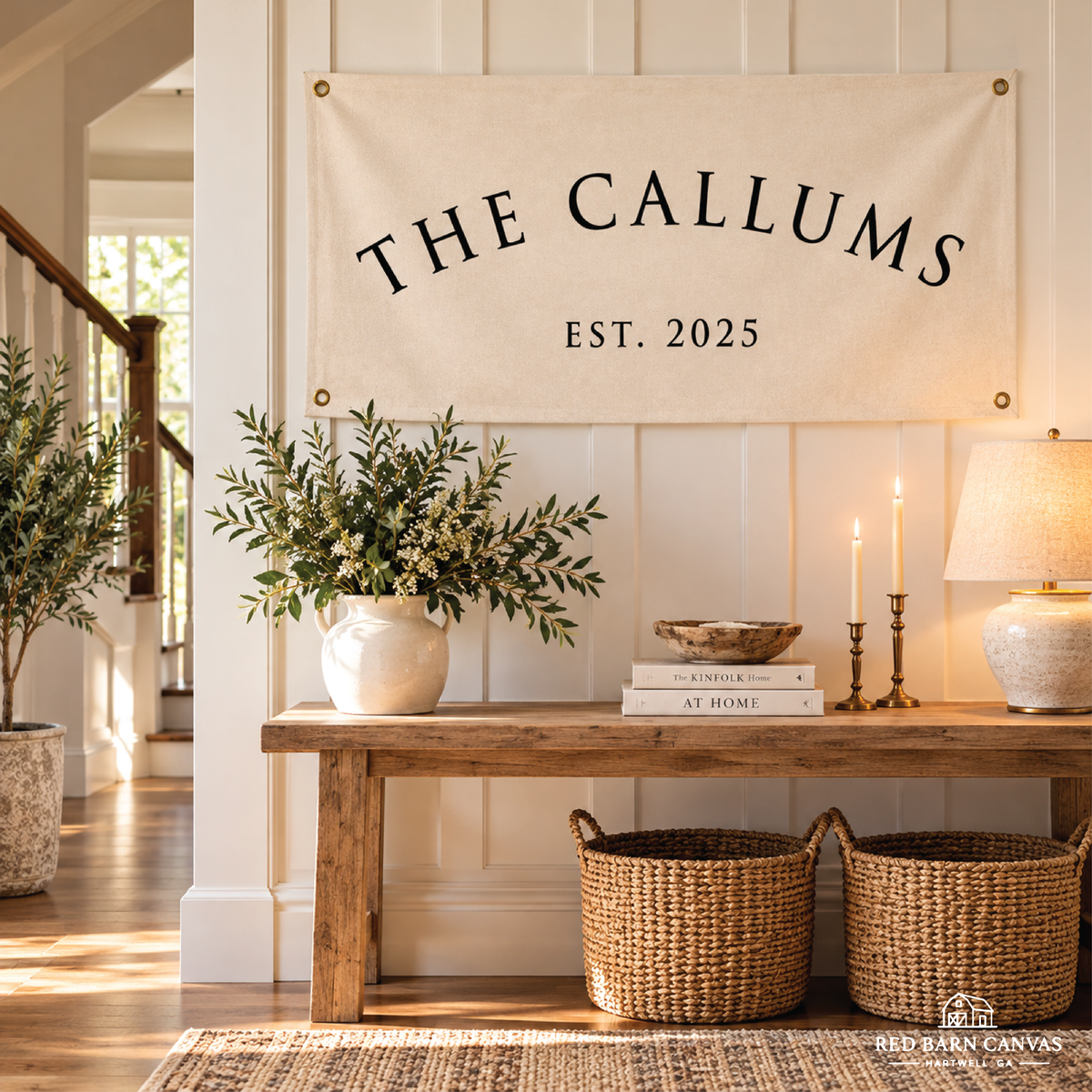 Personalized Wedding Canvas Banner