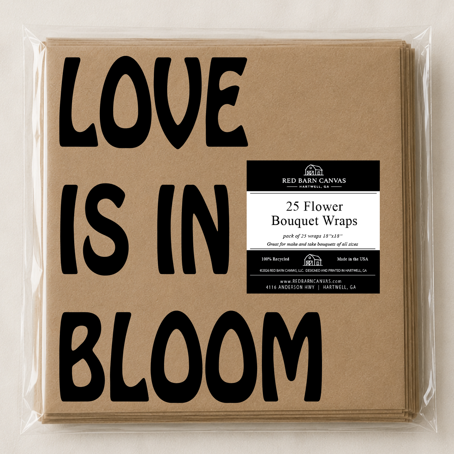 Love Bold | 25 Flower Bar Bouquet Wraps