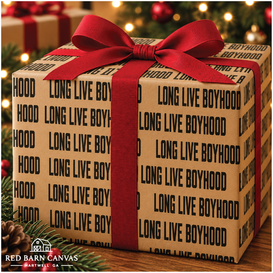 Long Live Boyhood Wrapping Paper