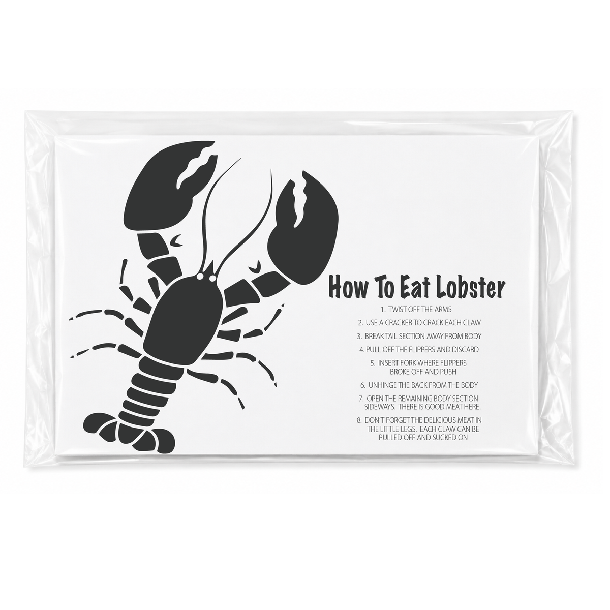 How To Eat Lobster | 25 Placemats