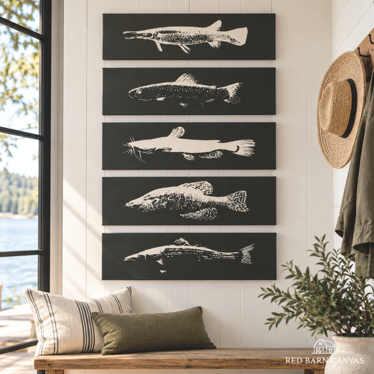 Freshwater Fish Wall Art  | Gallery Wrapped Canvas