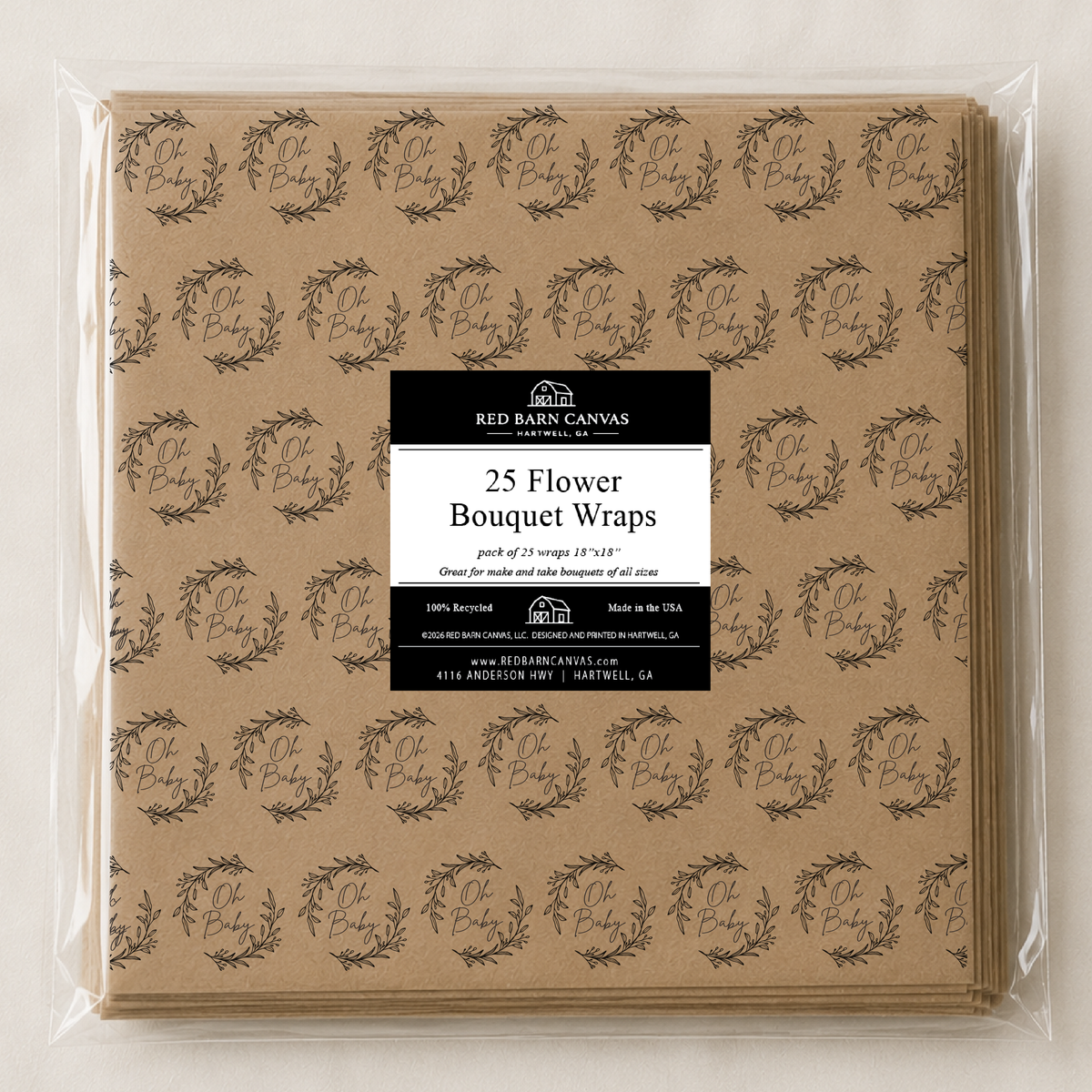 Oh Baby | 25 Flower Bar Bouquet Wraps