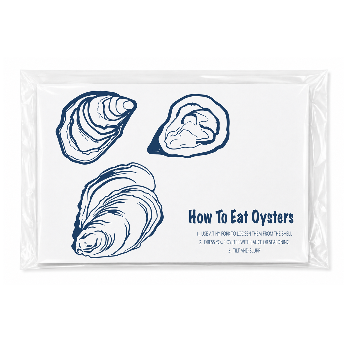 How To Eat Oysters | 25 Placemats