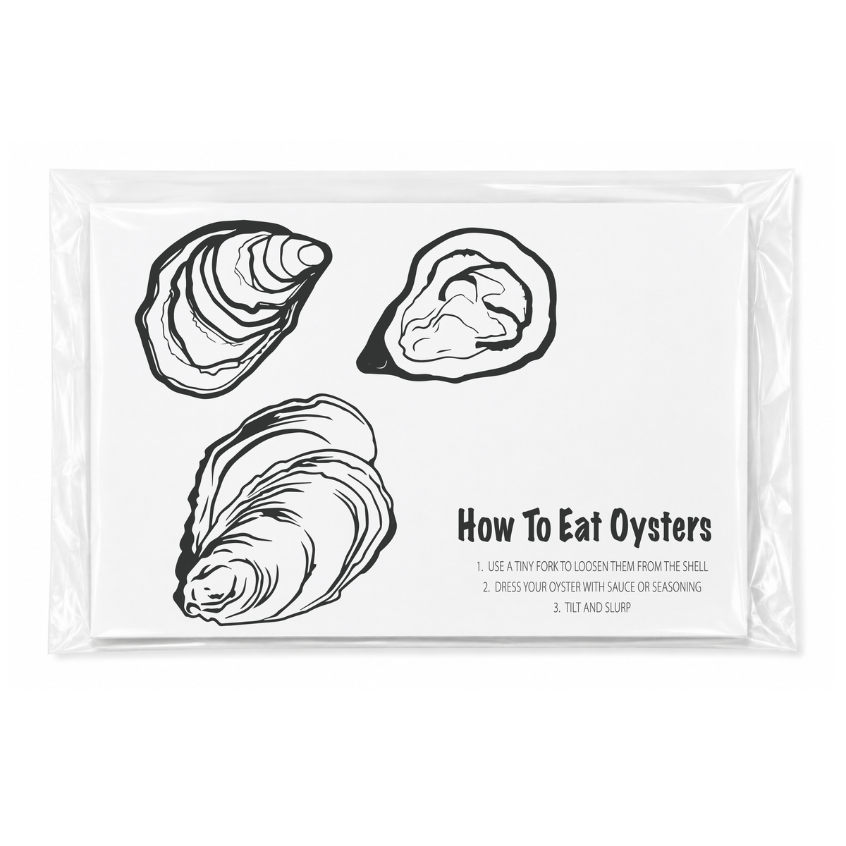 How To Eat Oysters | 25 Placemats