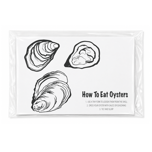 How To Eat Oysters | 25 Placemats