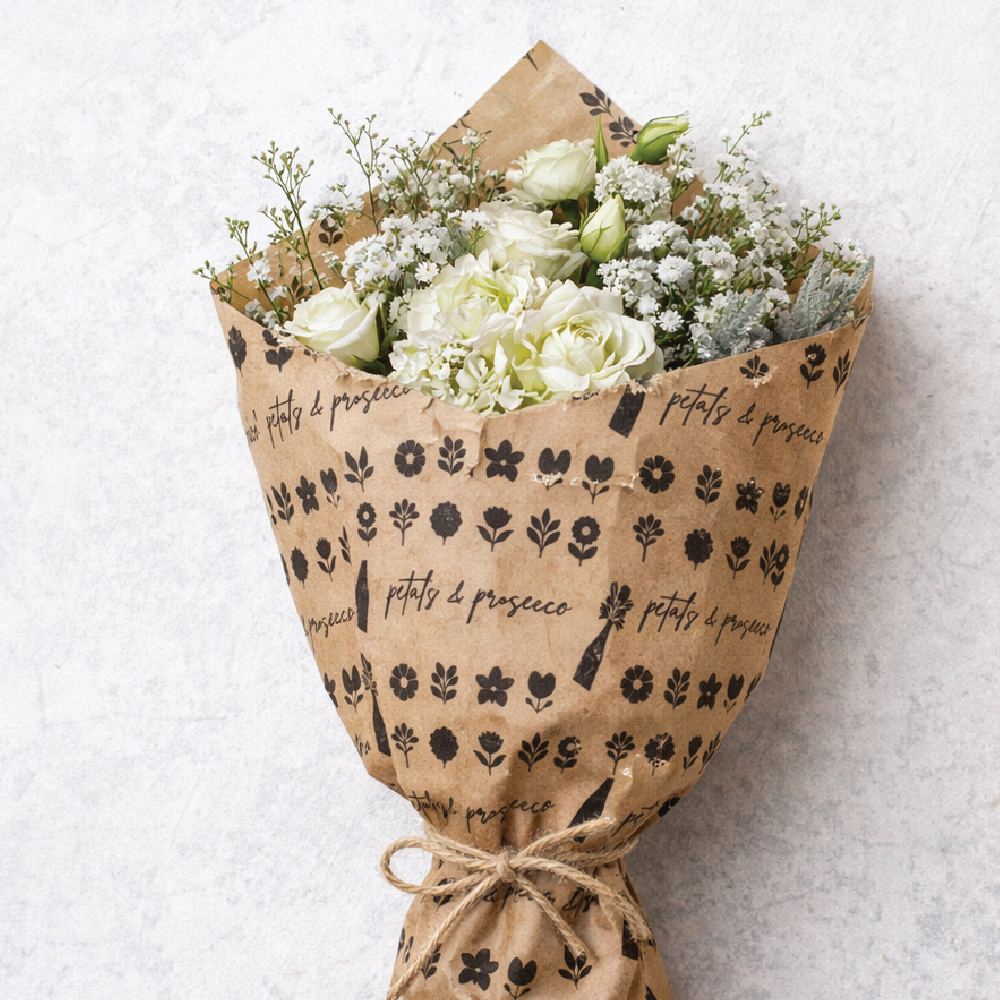 Petals and Prosecco | 25 Flower Bouquet Wraps