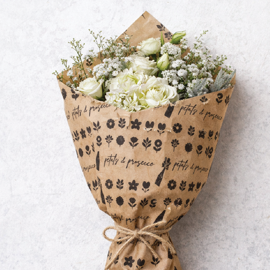 Petals and Prosecco | 25 Flower Bouquet Wraps