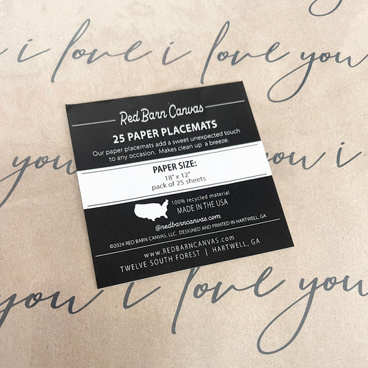 i love you | Placemats