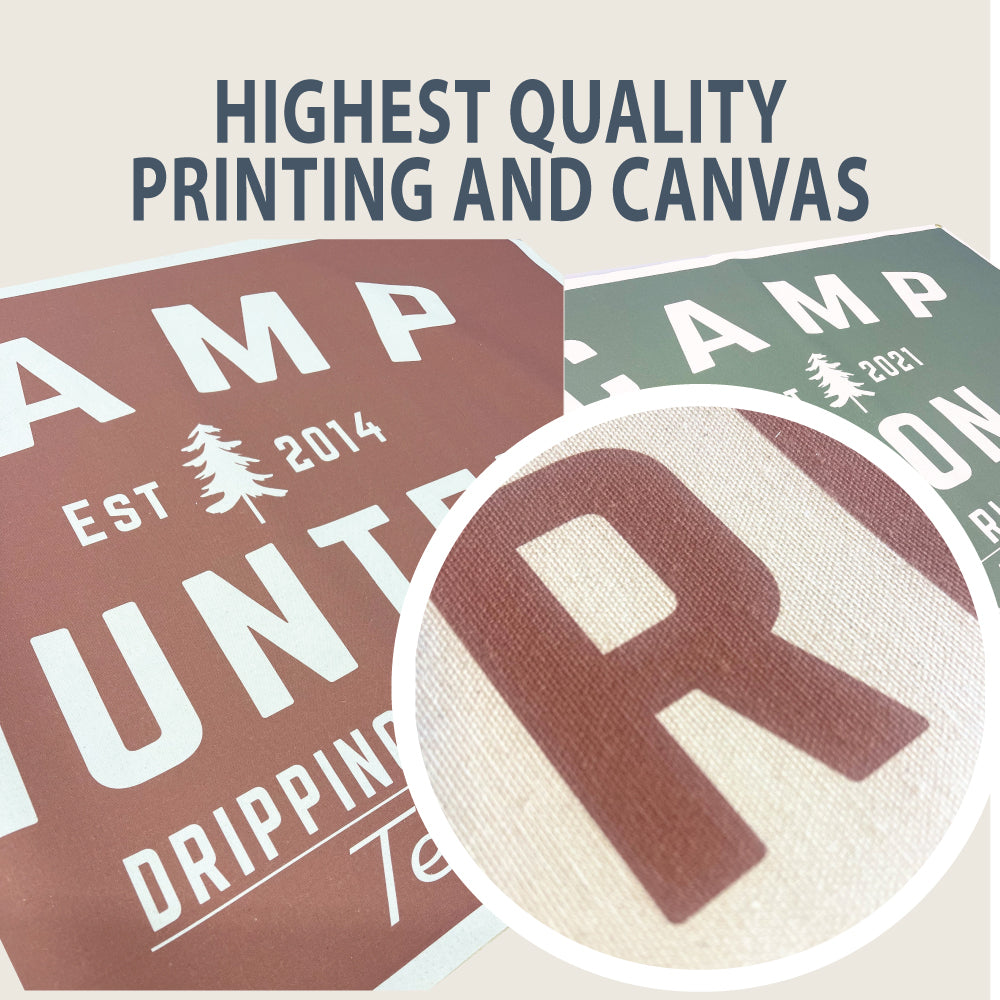 Don't Give Up The Ship | Natural Canvas Hanging