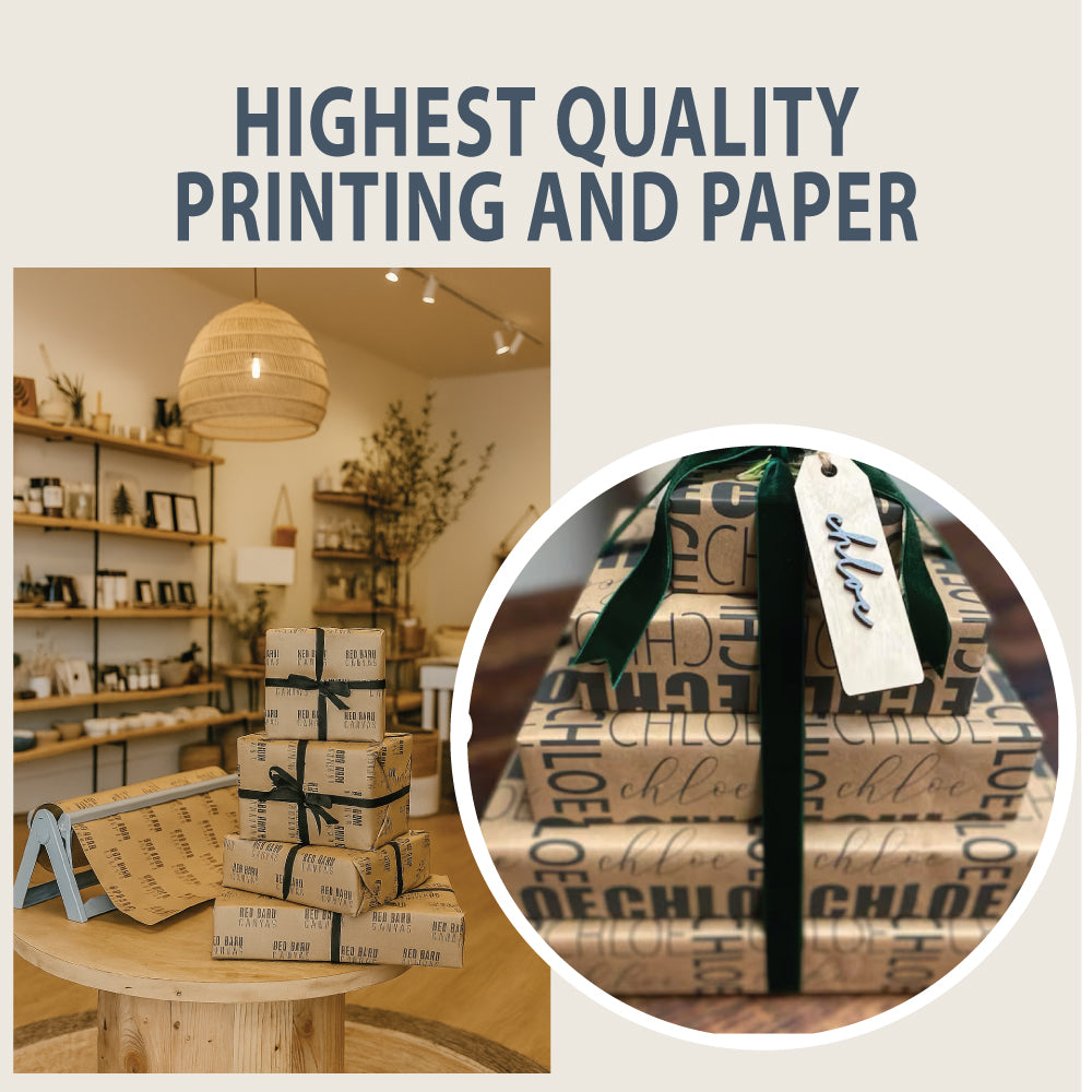 Your Logo Small Roll | Custom Gift Wrap