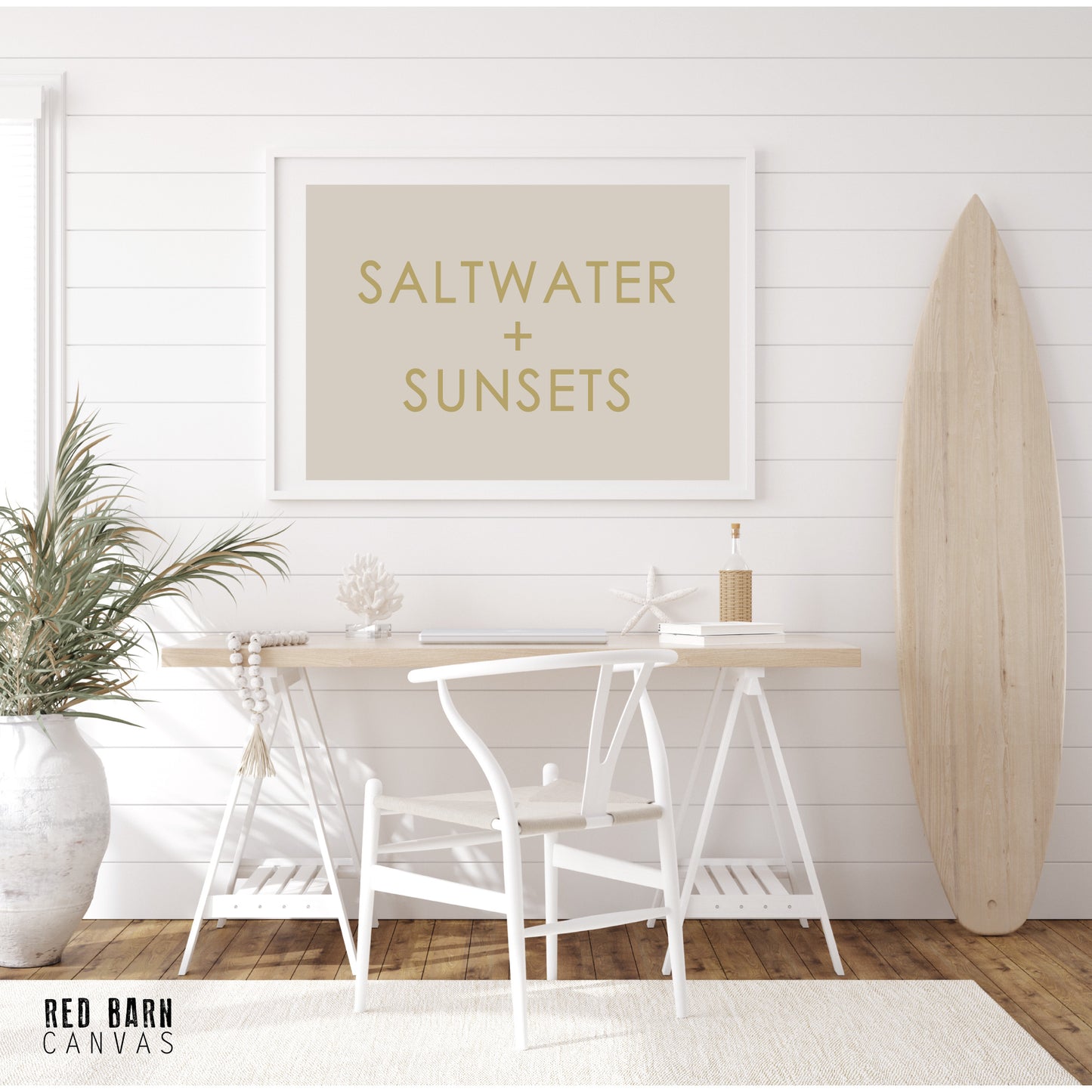 Saltwater Sunshine  | Natural Canvas Tapestry