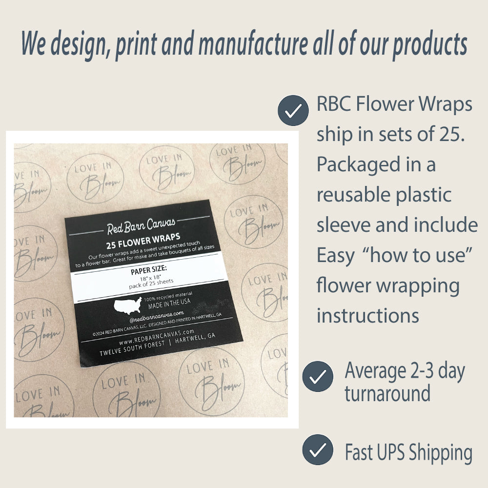 Love Is In Bloom Flower Wraps