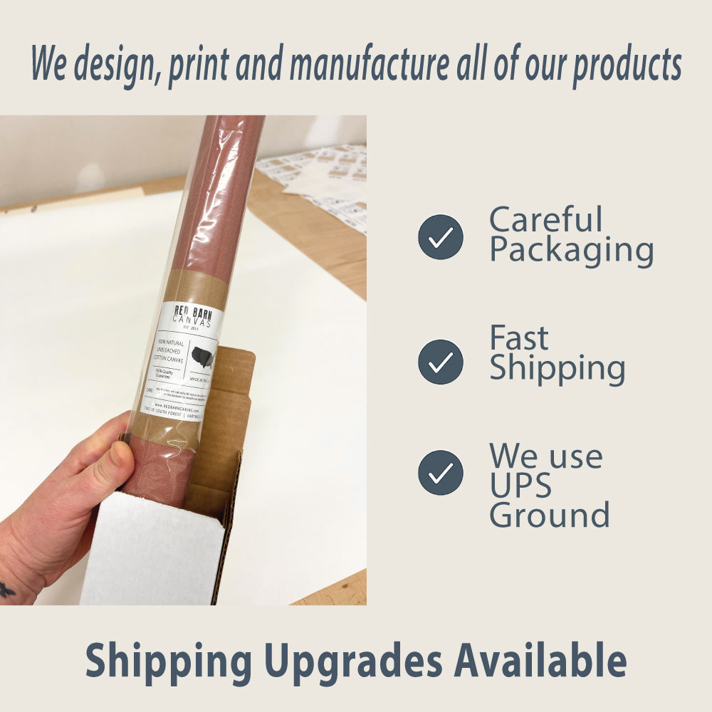 Don't Give Up The Ship | Natural Canvas Hanging