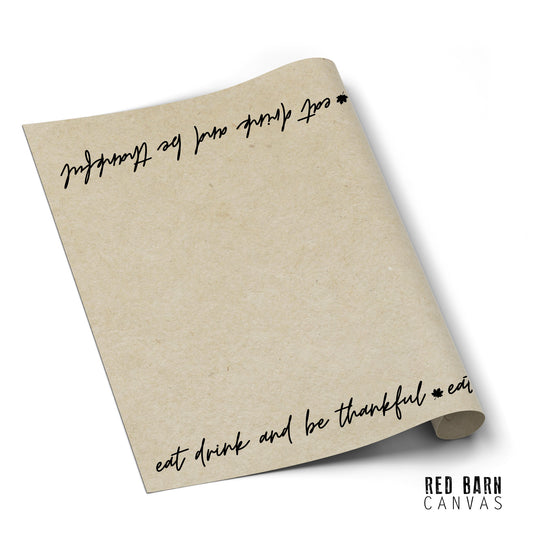 Eat, Drink and Be Thankful | Table Runner