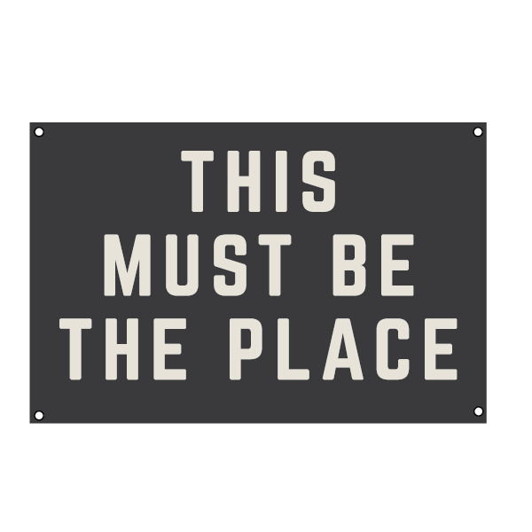 This Must Be The Place | Natural Canvas Wall Hanging